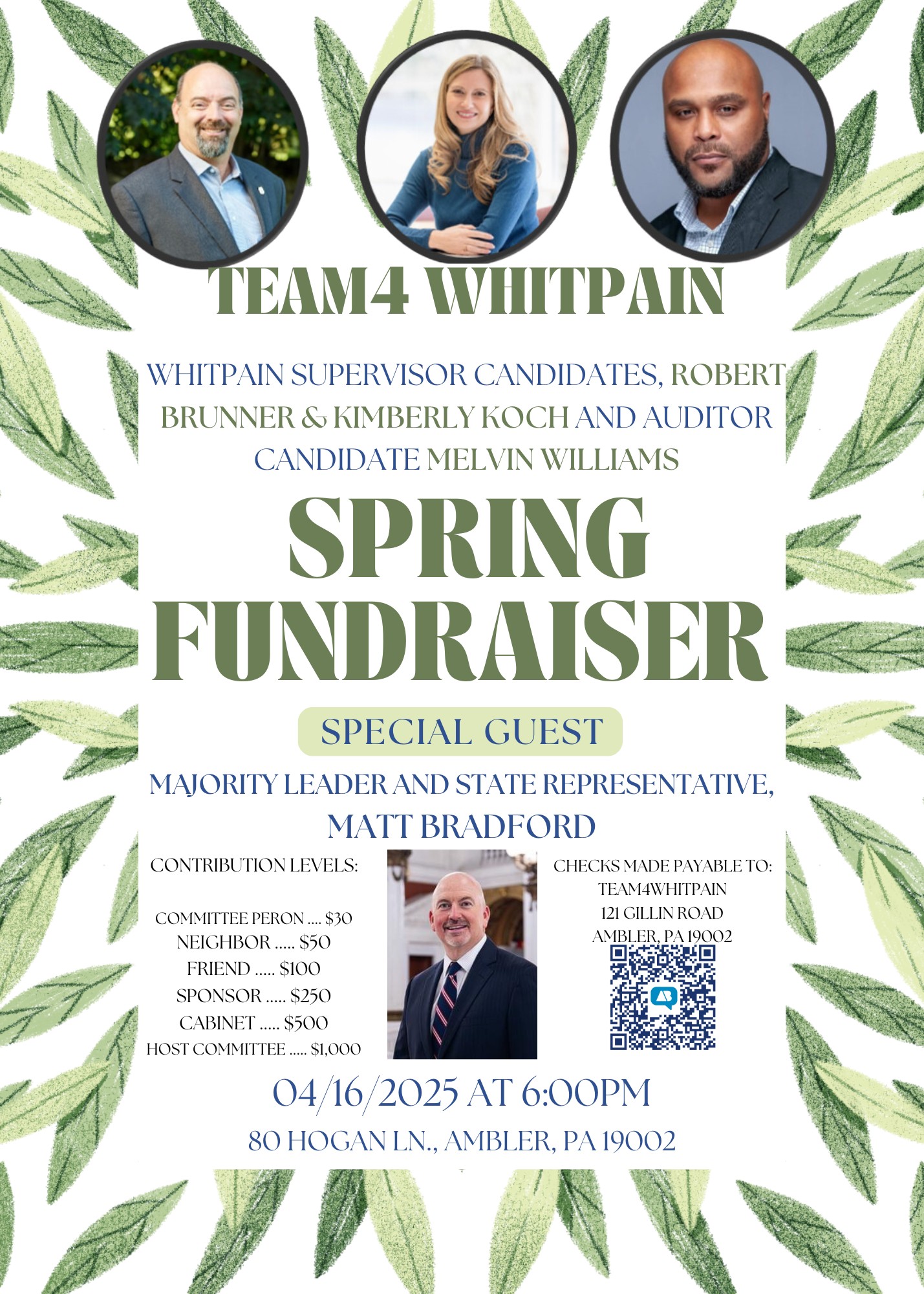 Team4whitpain Spring Fundraiser